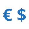 Euro en USD koers en omskakeling tuisblad