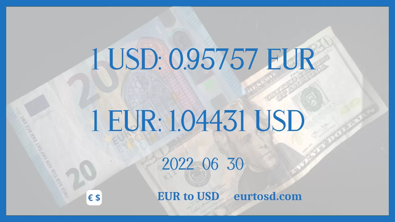 EUR To USD : 1€ = $1.04431
