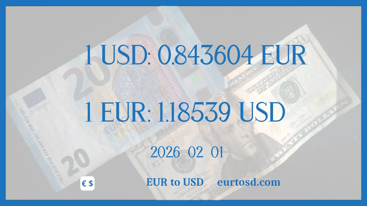 EUR To USD : 1€ = $1.18539