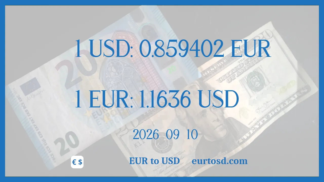 EUR To USD : 1€ = $1.1636