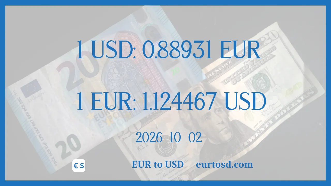 EUR To USD : 1€ = $1.124467