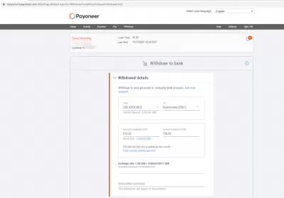 Is Payoneer Better Than Paypal To Handle USD To EUR Payments? : Payoneer final commission on USD to EUR transfer of 2%